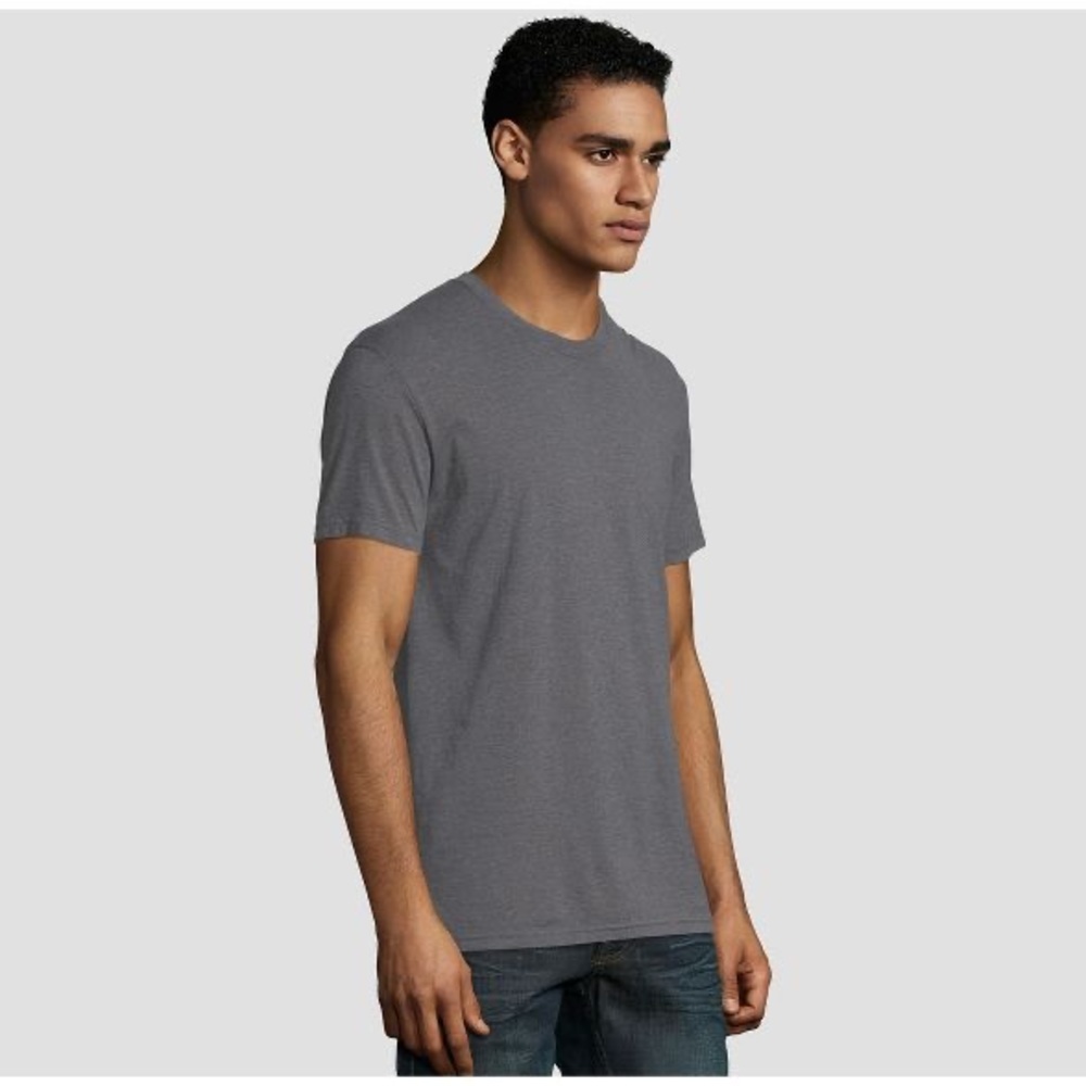 Alternative Vintage Soft Basic Dark Grey Tee - image 3